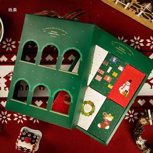 Petite boîte-<span class=keywords><strong>cadeau</strong></span> <span class=keywords><strong>de</strong></span> Noël meubles décoratifs biscuits <span class=keywords><strong>de</strong></span> bureau faits <span class=keywords><strong>maison</strong></span> décoration intérieure Premium boîte <span class=keywords><strong>de</strong></span> calendrier créative - Product Image 3