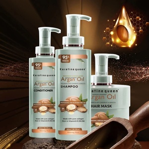 Private Label Natural Argan Oil Conditioner Set Organic Oil Control Refreshing Fluffy <b>Shampoo</b> Hair Care - Product Image 2