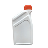 Bouteille de mesure d'huile HDPE blanche de 1 litre pour moteurs Conteneur de bouteille d'huile moteur 1L avec ligne de niveau de liquide