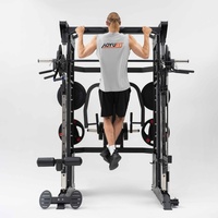 Système de musculation tout-en-un Smith Machine pour la maison avec entraîneur fonctionnel et rack de musculation