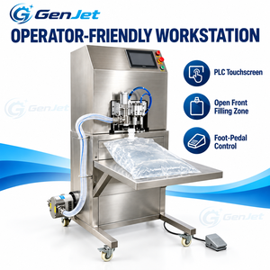 Machine de remplissage et de bouchage GenJet à tête unique pour emballage Bag-in-Box de jus, vin, liquides à base d'œufs, pulpe de fruits et huile de cuisson - Product Image 4