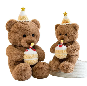 <span class=keywords><strong>Orsacchiotto</strong></span> di Compleanno <span class=keywords><strong>con</strong></span> <span class=keywords><strong>Torta</strong></span>, Giocattolo Musicale Elettronico, Regalo di Compleanno per Bambini, Orso <span class=keywords><strong>con</strong></span> <span class=keywords><strong>Torta</strong></span>, Peluche - Product Image 1