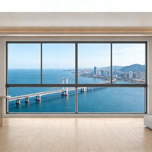 Fenêtre coulissante en aluminium à <span class=keywords><strong>double</strong></span> <span class=keywords><strong>vitrage</strong></span> Low-E avec moustiquaire – Offre Spéciale - Product Image 1