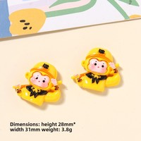 Aksesoris Lucu Kawaii Resin Putri Duyung Flat-back Charms Dazzle Bow DIY Aksesoris Lem Krim Jepit Rambut Sepatu Cave Patch 3D Casting