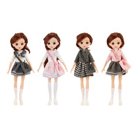 Poupées BJD chaudes pour filles enfants jouets 30cm poupées corps et tête avec vêtements doux Bjd 6 Points poupée commune pour les filles
