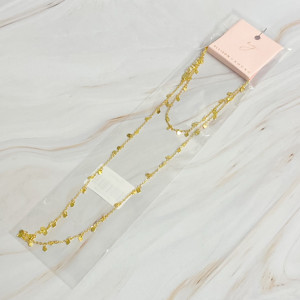 Collana lunga con mini cuori su tutta la lunghezza - Product Image 1