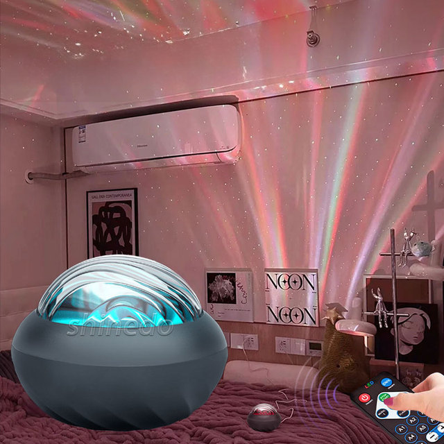 High Quality Custom Galaxy Star Projector  Decorative Crystal Night Light Projector for Bedroom Atmospheric Light