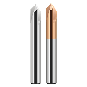 Fresa de biselado sólida de 45 y 90 grados con recubrimiento de AlTiN/TiN para metal, compatible con personalización ODM/OEM, 6 mm - Product Image 3