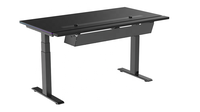 Bureau de jeu JIECANG E-sport Racing Style avec éclairage RGB et hauteur réglable