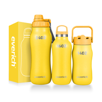 Bouteille d'eau isotherme en forme de gourde 24oz, double paroi, en acier inoxydable 304, avec logo personnalisé