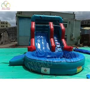 Fábrica caliente azul inflable diversión al aire libre toboganes <span class=keywords><strong>Banzai</strong></span> piscina evento inflable para niños adultos - Product Image 3