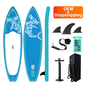 FUNWATER Dropshipping OEM Vente en gros Stand up paddle <span class=keywords><strong>gonflable</strong></span> bleu, planche de surf, wakeboard, pour les passionnés de sports nautiques - Product Image 1