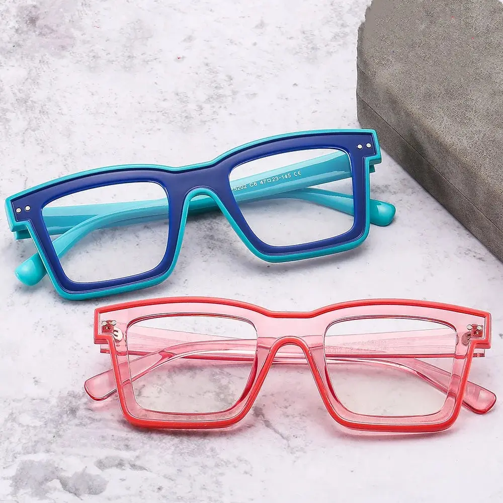 Occhiali Multicolor montature occhiali da vista lenti trasparenti occhiali Anti blu Ray occhiali da vista montatura maschio Tr90 miopia occhiali montatura