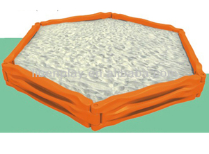 Nouvelle <span class=keywords><strong>Bac</strong></span> à <span class=keywords><strong>Sable</strong></span> en Plastique pour Enfants en Forme de Citrouille avec Couvercle, Design Adorable - Product Image 3