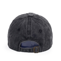 Groothandel op maat gemaakte handgebreide logo premium 6-delige denim distressed gewassen katoenen unisex verstelbare klassieke fruit argyle pet