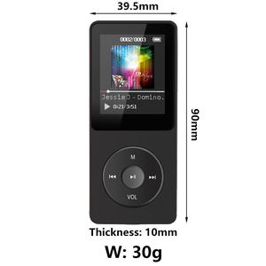 Lecteur MP3 avec écran LCD de 1,8 pouce, haut-parleur intégré, audio HiFi sans perte, carte TF, lecteur de livres électroniques, enregistreur, appareil de musique portable - Product Image 2