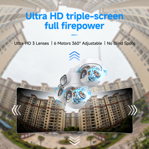 Caméra de sécurité WIFI 9MP à triple objectif et 3 écrans Vstarcam CS623SR O-KAM Pro, caméra IP sans fil PTZ extérieure, <span class=keywords><strong>prix</strong></span> d'usine - Product Image 4