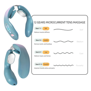 Masajeador de cuello para aliviar el calor, masajeador Cervical de punto de activación de tejido profundo de pulso eléctrico portátil para mujeres y hombres, regalos - Product Image 3