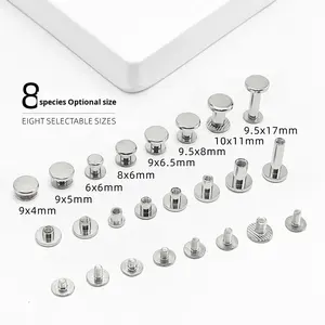 Clous en cuivre en forme de I, vis à bande, clous de verrouillage à tête plate électro-plaqués, sacs, cuir, registres, accessoires de quincaillerie métriques - Product Image 4