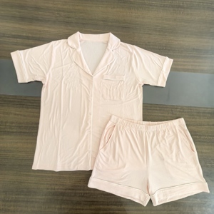 2025 دعم المصنع الفائق: طقم بيجاما نسائي منزلي لجميع الفصول بحمالات للنساء - Product Image 5