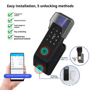 Étanche Double empreinte digitale Deabolt serrure passerelle Style ancien antivol serrure de <span class=keywords><strong>porte</strong></span> location maison en alliage de Zinc Smart TTlock passerelle - Product Image 3