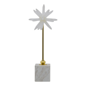 Stella Decorativa in Marmo con Base per Arredamento Casa e Ufficio, Ornamento per Bagno, Soggiorno e Mensole - Product Image 1