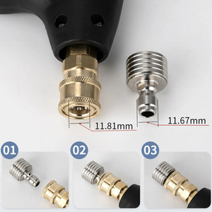 Sulai <b>Machinery</b> Stainless Steel <b>Car</b> Wash Nozzle 1/4 Inch Quick Connect Water Spray Head For Tire Cleaning - Product Image 5