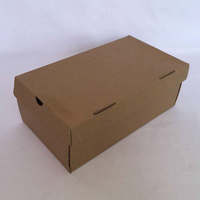 Boîtes de rangement en carton kraft sur mesure, boîte d'emballage cadeau, boîte à chaussures avec logo