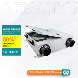 Sistema de Ventilación con Recuperación de Calor ERV Inteligente y Moderno IGUICOO, Motor DC, Diseño Flexible, Fácil Instalación para Cocina, Hotel y Más - Product Image 1