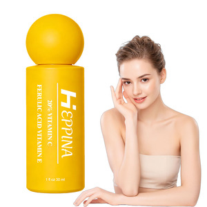 Suero OEM con Vitamina E, Ácido Ferúlico, Vitamina C, Fórmula Iluminadora Antienvejecimiento, Centella Asiática para Uso Doméstico, Hialuronato de Sodio - Product Image 1