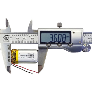 Аккумулятор <span class=keywords><strong>Li</strong></span>-<span class=keywords><strong>Po</strong></span> 802035 3.7V 500mAh, перезаряжаемый, высокой стабильности, для Bluetooth-наушников и мини-диктофонов (модели 802040, 802045, 802050, 802060) - Product Image 2