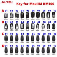 Llave Inteligente Programable Autel IKEY BW003AL, Control Remoto Universal para Auto de 3 Botones para Herramienta Programadora MaxiIM KM100