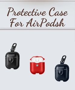 Fundas protectoras de cuero para auriculares inalámbricos Airpod 2, venta al por mayor - Product Image 5