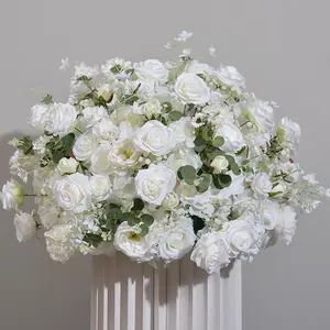 Boule de fleurs de pommier en soie blanche de 80 cm, décoration de mariage et de maison, durable, livraison rapide - Product Image 5