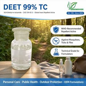 GREENRIVER DEET de Alta Pureza 99% TC (Dietiltoluamida) CAS 134-62-3 Repelente de Mosquitos e <span class=keywords><strong>Insecticida</strong></span> <span class=keywords><strong>para</strong></span> Protección Personal - Product Image 1