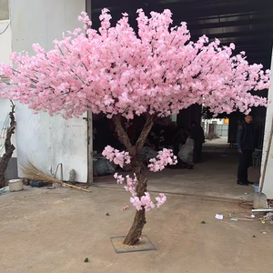 Grand <span class=keywords><strong>arbre</strong></span> artificiel de cerisier en fleurs blanc en fibre de verre, personnalisé et économique, pour décoration de mariage en extérieur - Product Image 3