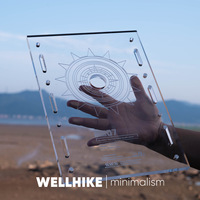 WELLHIKE Plateau de table en acrylique transparent pour camping extérieur, unité IGT portable et légère, avec lampe GZ intégrée