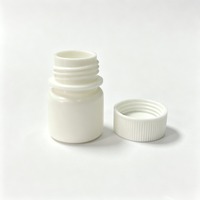 Flacon miniature en plastique HDPE opaque de 5 ml avec bouchon à vis, petit flacon cylindrique de 3,5 cm de hauteur pour l'emballage d'échantillons de réactifs en poudre