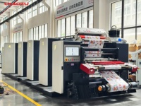 Machine d'impression flexographique automatique à grande vitesse pour sacs en papier et en plastique, 4 couleurs, 200 m/min, neuve
