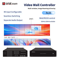 Contrôleur de mur vidéo HD-MI 4x36, processeur matriciel modulaire 4 entrées 36 sorties, prend en charge les configurations 4x9, 3x12, 6x6 pour murs LCD et publicité