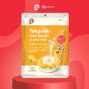 รสชีส กลุ่มแดซัง ราคาขายส่ง ขายดีที่สุด ขายส่ง โอ'ฟู้ด ต๊อกป๊อกกี้สำเร็จรูปสไตล์เกาหลี 140 กรัม/ถุง - Product Image 1