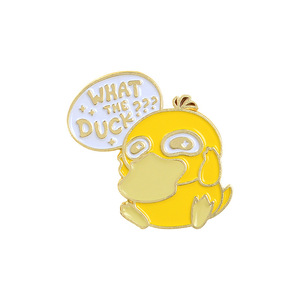 Broche creativo <span class=keywords><strong>What</strong></span> <span class=keywords><strong>the</strong></span> <span class=keywords><strong>Duck</strong></span>, insignia de aleación de pato amarillo bonito, Pin esmaltado de regalo - Product Image 5