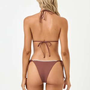 Traje de Baño Bikini Samba de Crochet con Volantes, Ecológico y Hecho a Medida por el Fabricante, Traje de Baño Brasileño para Mujer - Product Image 2