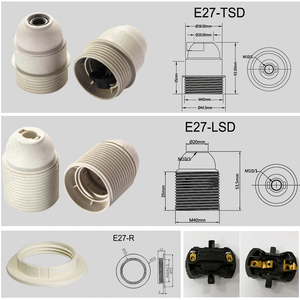 <span class=keywords><strong>E27</strong></span> đèn holer LED Phụ kiện chiếu sáng nhựa kim loại chủ đề cho trang trí phòng treo bóng đèn chủ - Product Image 3