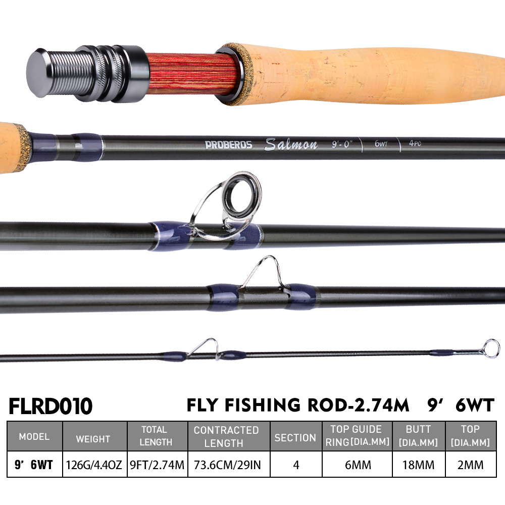 GOTURE Fly Rod 9フィート 4セクション GOTURE Fly Rod 9フィート 4