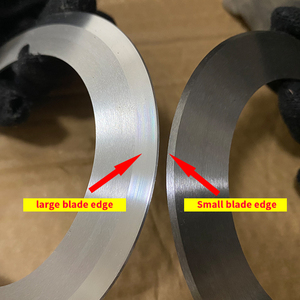 <span class=keywords><strong>Lame</strong></span> de refendage circulaire en matériau personnalisé 75*45*1 couteau de machine de découpe supérieur lames rotatives utilisées pour refendre la machine à enrouler - Product Image 2