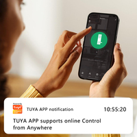 Cerradura Inteligente para Puerta de Madera y Aluminio con Wi-Fi, Contraseña y Aplicación Tuya/TTLock, Capacidad para 300 Usuarios