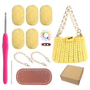 Kit de <span class=keywords><strong>sac</strong></span> fourre-tout au <span class=keywords><strong>crochet</strong></span> personnalisé pour débutants et adultes, kit de <span class=keywords><strong>sac</strong></span> au <span class=keywords><strong>crochet</strong></span> Granny Square avec tutoriels vidéo d'instructions - Product Image 1