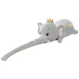 Creative New Long Nose Elephant Stuffed Plush Doll Measuring Ruler Doll Soft Elephant Plush Pillow Children's Toy Gift