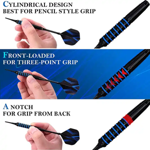 Fléchettes professionnelles modernes Dardo à pointe souple pour usage intérieur, avec tiges et plumes durables, pour cibles électroniques - Product Image 2